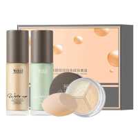 1#象牙白 国货彩妆韩雅诗唤醒轻润持妆底妆套盒防护持妆隔离粉底液散粉