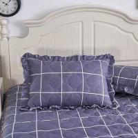 几何人生 48*74CM[一只枕套]无枕芯 夹棉加厚枕套一对装花边枕套48x74cm单人枕芯套枕头套枕皮枕头壳