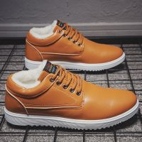 F28卡其 40 马丁靴男高帮英伦风百搭中帮男士靴子马丁鞋韩版工装靴子男鞋潮鞋