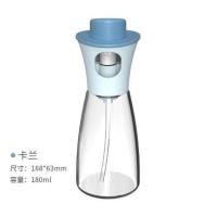 卡兰色 按压式喷油瓶马卡龙带盖防漏油瓶欧式烧烤喷油壶家用厨房香油瓶