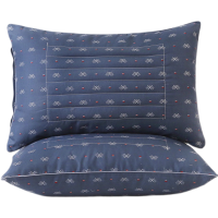 荞麦两用[牛仔蓝] 一只装 枕头保健枕护颈枕助眠枕芯单人夫妻成人荞麦枕头芯一对套餐家用