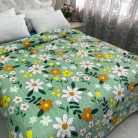 田间花香 150cmX200cm涤棉床盖一个 特价绗缝被外贸尾单床盖空调被多用途床单夹棉床垫褥子沙发垫炕罩