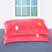 小红伞_随机发个坏的 法兰绒枕套一只装[48x74cm] 法兰绒枕套一对 成人绒绒枕头套一只学生48X74珊瑚绒保暖枕芯