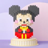 坐资萌米奇[一盒]_ 微型立体钻石拼装小颗粒益智积木玩具兼容乐高迪士尼星黛露摆件