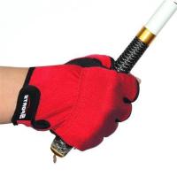 红色(一双) 均码 钓鱼用手套夏季专用露三指专用防水透气速干专用户外登山垂钓装备