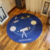 望远镜 60厘米 圆形地毯儿童房卧室满铺床边衣帽间地毯吊篮垫子地垫圆形电脑椅垫