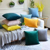 单个纯色(颜色可备注) 40*40cm(抱枕套) 高档抱枕沙发靠枕椅子靠背垫靠垫办公室腰靠套汽车办公室正方形