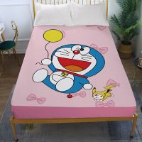 叮当猫2A7 90*200*30 卡通叮当猫单件印花床笠可爱哆啦A梦席梦思保护罩防尘床罩0.9米床