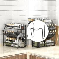 烤漆黑 案板挂架 厨房用品大全多功能调料置物架台面收纳架子家用调料调味品锅盖架