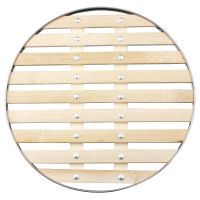 22cm加厚包边竹篦送蒸布 竹蒸片蒸垫不锈钢包边宽竹片蒸笼垫炒锅竹篦子隔层加厚竹篦子蒸帘