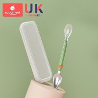 耶尔绿 科巢双头刮泥勺婴儿辅食 神器宝宝吃苹果泥刮勺子刮水果泥器工具