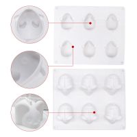 6连老鼠模具 小老鼠钵仔糕慕斯蛋糕模具老鼠果冻布丁冻冰块硅胶模具耐高温