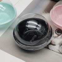 黑色盒 50套 蛋黄酥雪媚娘包装盒60-80g单个球形吸塑盒肉松小贝泡芙麻薯打包盒