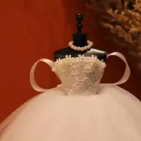 婚纱+模型(不含礼盒及饰品) 生日礼物表白女朋友闺蜜少女心走心创意18岁成人礼迷你婚纱模型