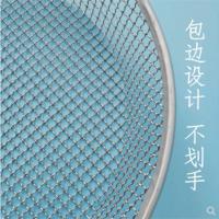 1个加粗加厚筛网包边 直径42厘米2毫米(孔正方形 筛子家用圆形铁丝大网眼筛网板栗筛沙子筛石子筛玉米园艺筛土种花