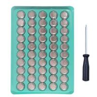 半版[25粒装]+送1根小螺丝刀 LR44纽扣小电池投影手电筒纽扣电池玩具电子配件AG13圆形