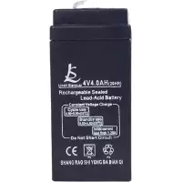 4v4ah黑色通用款 电瓶电池4v4A电子秤电瓶通用款蓄电池 台秤计价秤落地秤钩秤电池