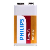 1粒价 飞利浦电池9伏碳性电池话筒遥控万用表测线仪烟雾探测器干电池9V