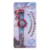 奥特曼手表[20图投影] 惊喜娃汪汪队冰雪白雪艾莎公主电子表男女孩儿童卡通投影手表玩具