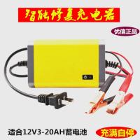 12V2A红绿灯 智能12V踏板摩托车电瓶充电器12V铅酸蓄电池修复通用型12伏充电机