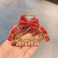 红桃皇后 高品质~金属链条抓夹手工缠绕丝带发抓韩国ins鲨鱼夹发卡气质发饰