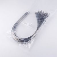 4.6mm 宽 10公分长 50条/包 不锈钢扎带自锁电线桥架金属绑带室外抗氧化船用束线扎丝高温扎带