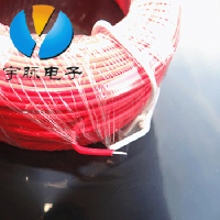 红色1卷100米 塑料PVC扎线 镀锌铁丝包塑光缆通信绑扎带 环保圆形铁芯扎丝