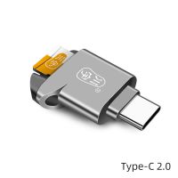 Type-C 2.0太空灰 锌合金 川宇Micro sd/TF读卡器otg适用苹果电脑华为Type-C手机读卡器C356