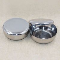 韩式带盖碗【1个】 不锈钢韩式带盖单层碗 蒸饭碗 调味盒 泡菜碗 蒸蛋碗 留样盒