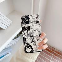 防摔软壳[漫画白底少女](单壳) OPPO R9s 日漫少女oppoa8手机壳手链a32/a72/reno6/a55软r