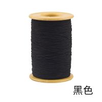 黑色1卷 超细松紧线缝纫机弹力底线 0.5mm细橡皮筋圆松紧带弹力线服装辅料