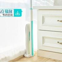 薄荷绿(收藏送拖把挂钩) 巧易净一杆两布 妙洁免手洗平板拖把家用办公室木地板懒人自动墩布伸缩杆式拖把