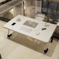 白色长60宽40高28厘米 加宽加高小桌子宿舍学生写字台卧室多功能可折叠移动大号书桌家用