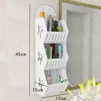 蝴蝶小号(尺寸偏小) 卫生间置物架免打孔壁挂墙上化妆品收纳架洗澡间浴室厨房储物架子