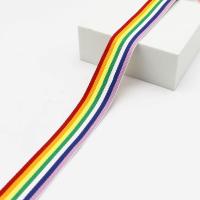 1公分 5米 七彩彩虹织带民族风DIY包装材料丝带彩带无弹裤子侧边带蝴蝶结