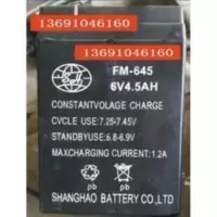 SHANGHAO蓄电池 FM-645 6V4.5AH儿童车电池 玩具车 电子秤电瓶 SHANGHAO蓄电池 FM-645