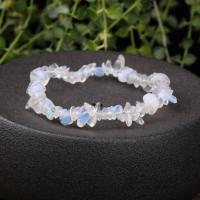 月光石单圈 捡漏天然梦幻紫水晶碎石手链脚链有助睡眠水晶手串饰品女款