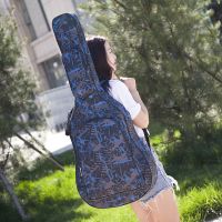 41寸迷彩 sisa加厚民谣吉他包 40寸41寸个性潮流吉他琴包 加厚双肩吉他背包