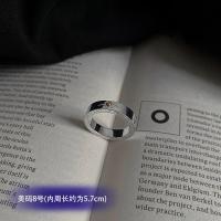 8号(内周长约57MM) 钛钢不掉色六芒星戒指男ins潮街头嘻哈个性小众食指环情侣配饰品