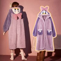 黛西公主-单袍 S 白雪公主睡衣女秋冬珊瑚绒睡衣女长款睡袍睡裙女冬季可外穿家居服