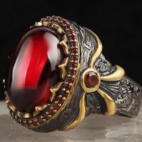 6码90-105斤 1101男戒 时尚复古男戒指 热卖百搭镶玻璃花纹双色电镀戒指男士手饰1101