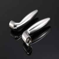 门把手(左一只)通用 防盗门把手不锈钢加厚金属手柄替换内六角门把大门 拉手门锁配件