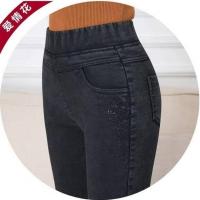 爱情花款雪花[单裤] 不加绒 M 27[2尺]80-90斤 加绒不加绒女士裤子女外穿中年女裤秋冬季中老年高腰大码妈妈裤絾