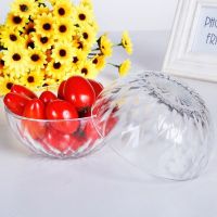 两只钻石碗送两只共四只 买一套送一套无铅家用玻璃碗水果沙拉碗小号甜品碗米饭碗汤碗面碗