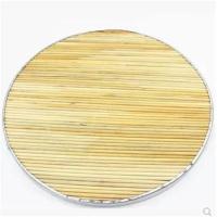 包边高粱杆28cm 农家手工高粱杆盖帘家用双层包饺子帘圆形放饺子馒头托盘篦子锅盖