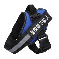 蓝色(不含绳+两个字帖) XS码(推荐3-12斤) 狗狗胸背式牵引绳遛狗绳狗链子拉布拉多金毛泰迪大中小型宠物用品