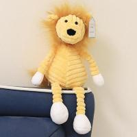 狮子 小号(挂件)全长17cm坐高13cm 婴儿毛绒玩具安抚睡觉可爱小狗兔猪鸡猴宝宝女孩玩偶布娃娃小公仔