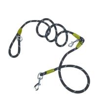 黑色 两用斜款解放双手宠物外出牵引绳