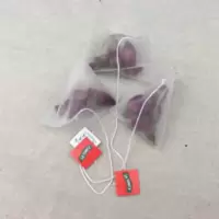 50个5.8*7cm 50个5.8*7cm尼龙网布茶包袋 过滤袋带标带线三角泡茶袋小号茶叶袋