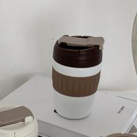 白色 - 吸管杯 ins简约便携保温水杯随行咖啡杯吸管杯学生桌面杯小容量保温杯女